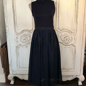 Hope & Harlow Feminine Modern Fairycore Quiet Luxury Midi Dress Minimalist S/8